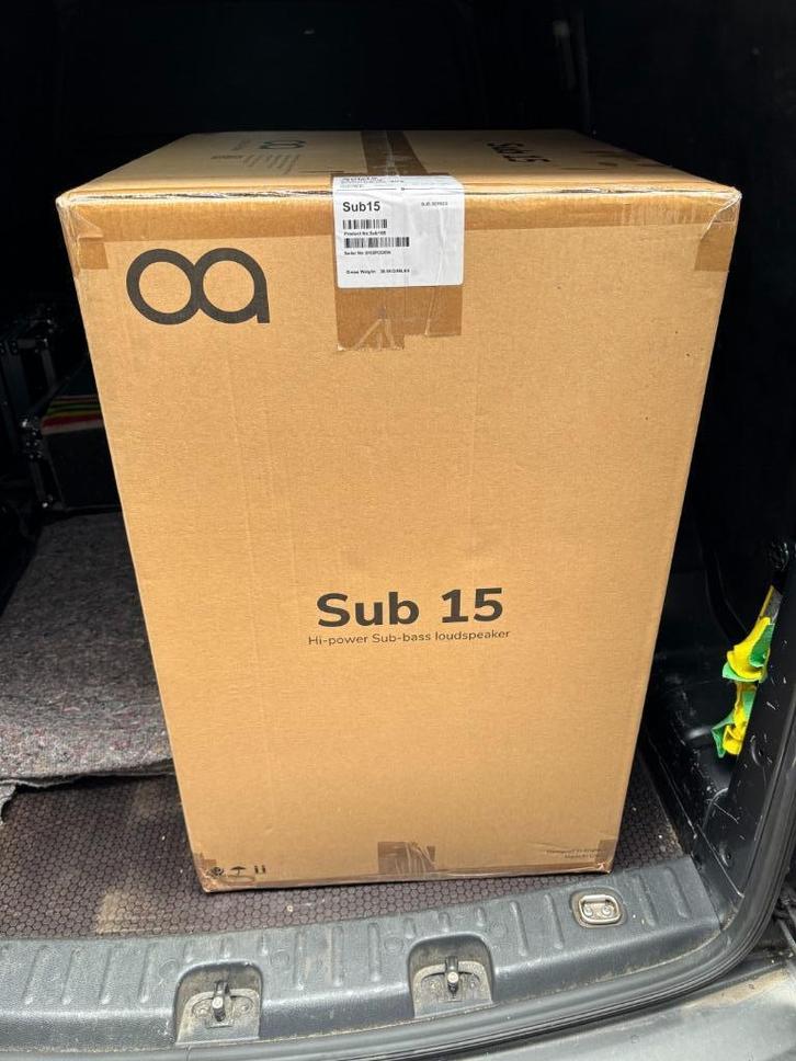 Optimal Audio SUB15 passieve 15"subwoofer NIEUW in doos, Audio, Tv en Foto, Professionele Audio-, Tv- en Video-apparatuur, Nieuw