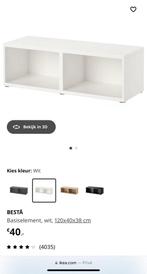 Ikea besta met glasplaat, Ophalen, Gebruikt, 100 tot 150 cm, Minder dan 100 cm
