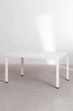 SKLUM Marti Aluminium Tuintafel 140x100cm - Wit, Ophalen, Gebruikt, Rechthoekig, Aluminium