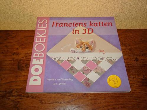 Franciens katten in 3 D voor kaartjes maken, Hobby en Vrije tijd, Kaarten | Zelf maken, Zo goed als nieuw, Overige typen, Dieren