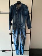 Spijker jumpsuit, Maat 38/40 (M), Blauw, Ophalen of Verzenden, Gedragen