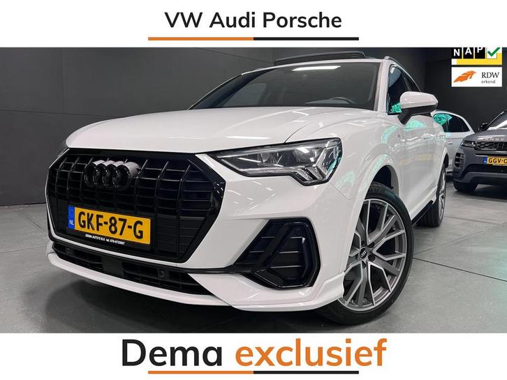 Audi Q3 35 TFSI S 3X S-LINE BLACK-LINE PANO/NAVI/LED/DAB/CAR, Auto's, Audi, Bedrijf, Te koop, Q3, 360° camera, ABS, Adaptive Cruise Control