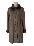 Werner Chris leren lammy jas L, Kleding | Dames, Bruin, Maat 42/44 (L), Ophalen of Verzenden, Zo goed als nieuw