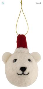 Hema kerst hanger, vilt stof, ijsbeer, nieuw, Ophalen of Verzenden, Nieuw