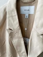 Nieuw Vila mouwloos lang sls jasje vest maat L in kit kleur, Verzenden, Beige, Vila, Maat 42/44 (L)