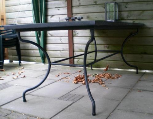 Tuintafel, Tuin en Terras, Tuintafels, Gebruikt, Rechthoekig, Overige materialen, Ophalen