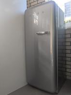 smeg koelkast fab28xs6 metallic grijs., Gebruikt, 200 liter of meer, Met vriesvak, 160 cm of meer
