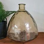 XL flesvaas dik gerecycled glas bruin gistfles buikvaas, Ophalen, Overige kleuren, Minder dan 50 cm, Glas