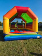 xxl Regenboog Springkussen Huren –Feesttopper – 12 Kids, Ophalen of Verzenden, Zo goed als nieuw, Overige