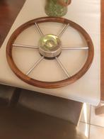 Houten Stuurwiel Boot, Watersport en Boten, Ophalen of Verzenden, Gebruikt, Dekbeslag, Zeilboot of Motorboot