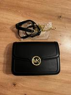 Michael Kors Crossbody Tas Zwart Leer met Goud nieuw!, Ophalen of Verzenden, Zo goed als nieuw, Zwart, Leer