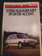 Peugeot 205 Accent Folder - Origineel!, Ophalen of Verzenden, Nieuw, Peugeot, Peugeot