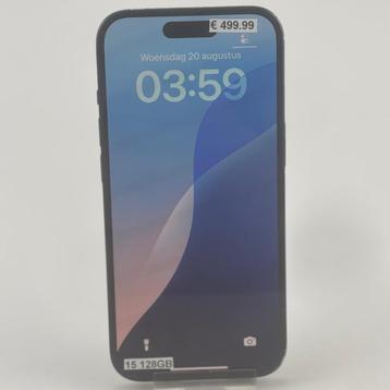 iPhone 15 128GB Zwart beschikbaar voor biedingen