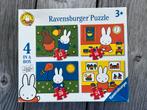 Nijntje Puzzels - Ravensburger 4 in 1, Ophalen of Verzenden, 10 tot 50 stukjes, Zo goed als nieuw, 2 tot 4 jaar