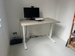 Bureau zit/sta (Sit/stand desk) - IKEA TROTTEN - beige/wit, Huis en Inrichting, Bureaus, Ophalen, In hoogte verstelbaar, Stabureau