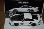 1:18 PORSCHE 911 GT2 RS white black wheels Minichamps WRH, MiniChamps, Zo goed als nieuw, Auto, Verzenden