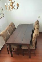 Zeer goed uitziende Koloniale teak houten eettafel, Huis en Inrichting, Tafels | Eettafels, Ophalen, Gebruikt, 200 cm of meer