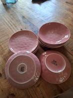 Siaki Roze Borden Set - 11 stuks, Keramiek, Ophalen of Verzenden, Zo goed als nieuw, Bord(en)