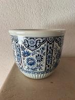 Mooie Boch Delfts blauwe bloempot gemaakt voor Royal Sphinx, Rond, Ophalen of Verzenden, Zo goed als nieuw, Aardewerk