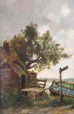 Groot schilderij olieverf, Ophalen of Verzenden