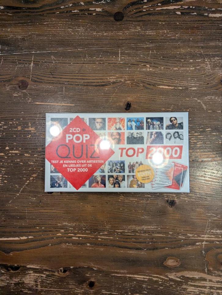 Top 2000 Pop Quiz - Nieuw in Verpakking + 2 CD's, Hobby en Vrije tijd, Gezelschapsspellen | Bordspellen, Nieuw, Ophalen of Verzenden
