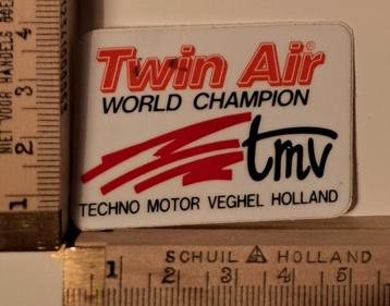 Vintage motorcross sticker Twin Air world Champion logo merk beschikbaar voor biedingen
