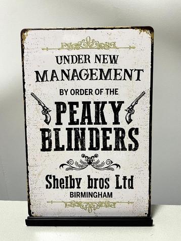 Peaky Blinders new management reclamebord/wandbord beschikbaar voor biedingen