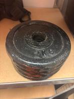 Halterschijven set 12 stuks - 30mm, Sport en Fitness, Ophalen of Verzenden, Gebruikt, Armen, Halterschijven