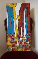 Abstract schilderij naar Willem Grift -  30x60 cm, Antiek en Kunst, Ophalen of Verzenden