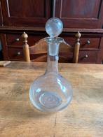 Antieke Glazen Karaf met Stop, Antiek en Kunst, Antiek | Glas en Kristal, Ophalen