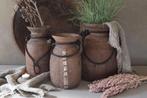 Oude houten Himachal pot Nepalese kruik, Huis en Inrichting, Woonaccessoires | Vazen, Ophalen