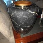 Hoge vaas hotel chique Mansion., Ophalen, Zwart, Minder dan 50 cm, Glas