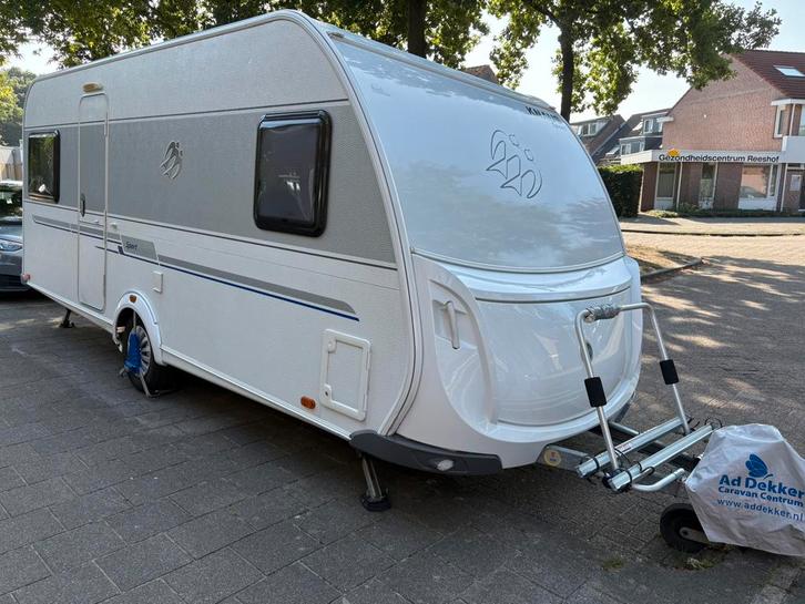 Knaus Sport 500 FU caravan - Mover - Airco - Nieuwe voortent, Caravans en Kamperen, Caravans, Particulier, tot en met 4, 1000 - 1250 kg