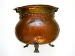 Antieke koperen ketel champagnekoeler aker wijnkoeler emmer, Antiek en Kunst, Curiosa en Brocante, Ophalen of Verzenden