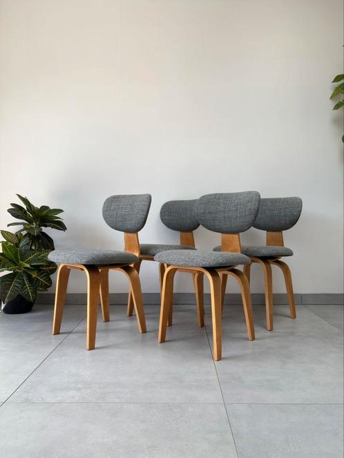 Vintage Pastoe Eetkamerstoelen Model SB03 Cees Braakman, Huis en Inrichting, Stoelen, Gebruikt, Stof, Ophalen