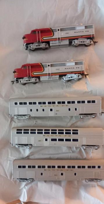 Te koop fleischmann  santa fe  ho 5 delige set beschikbaar voor biedingen