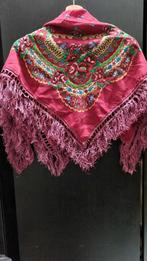 Boho gypsy shawl Budapest Bordeaux, Ophalen of Verzenden, Zo goed als nieuw, Maat 46/48 (XL) of groter, Sjaal