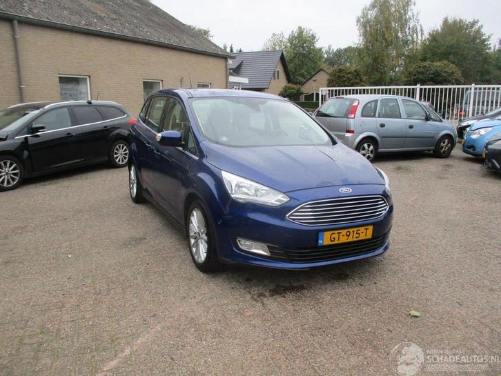 Ford Grand C-Max 1.0 Titanium REST BPM 600 EURO ! (bj 2015), Auto diversen, Schadeauto's, Ford, Handgeschakeld, Benzine, MPV, Blauw
