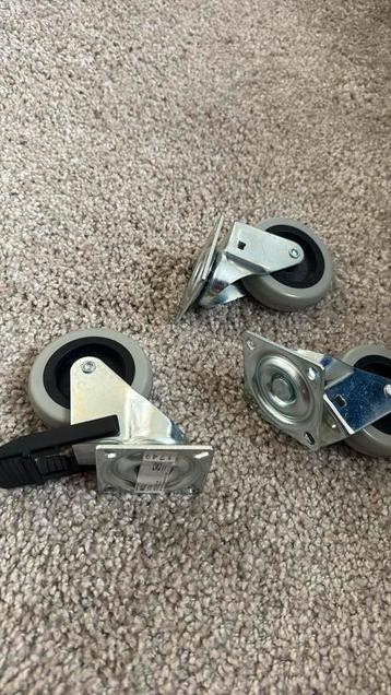 3 grote rill 75mm wielen ikea onder kast kallax beschikbaar voor biedingen