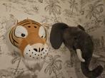 Safari Wanddecoratie - Tijger & Olifant, Ophalen, Zo goed als nieuw, Wanddecoratie