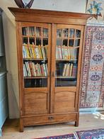 Antieke eiken boekenkast art deco, Huis en Inrichting, 100 tot 150 cm, Art deco, Antiek, Eikenhout