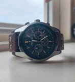 Fossil Coachman horloge - echt leer, Ophalen of Verzenden, Zo goed als nieuw, Leer, Overige merken