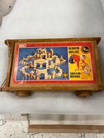 Vintage Siso Houten Bouwstenen met Karretje - 150 Stuks!!, Antiek en Kunst, Ophalen of Verzenden