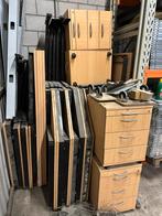 Diverse kantoormeubels - bureaus, kasten, ladeblokken, Ophalen, Gebruikt