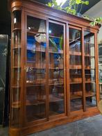 Eyecatcher! Teakhouten vitrinekast met gebogen glas, Huis en Inrichting, Kasten | Vitrinekasten, 200 cm of meer, Niet te achterhalen