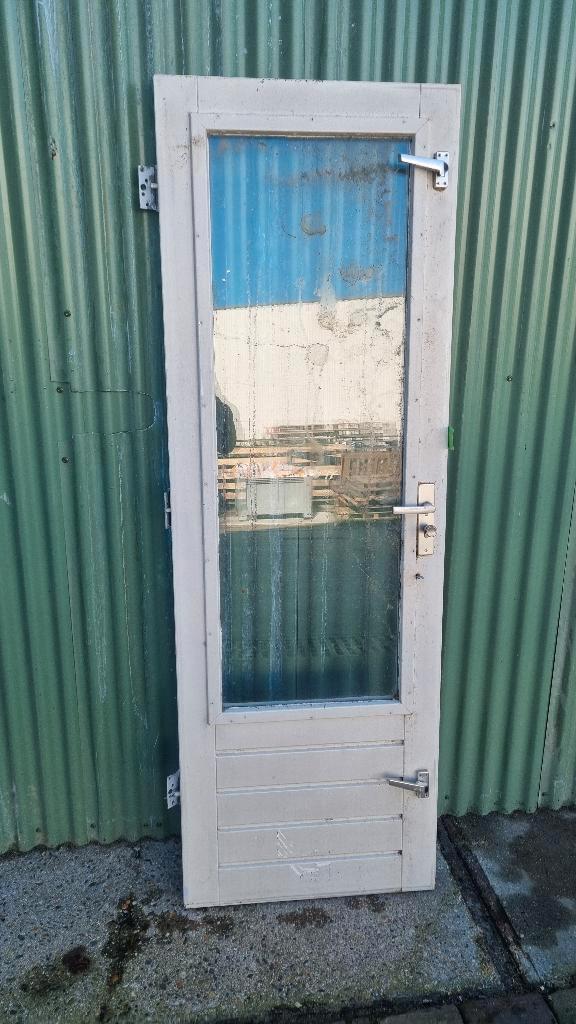 Balkondeur achterdeur schuurdeur deur 200,5x67,5 ( 149 ), Doe-het-zelf en Verbouw, Deuren en Horren, Gebruikt, Buitendeur, 200 tot 215 cm