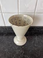 Prachtige Emaille Edy Maatbeker - Creme, Antiek en Kunst, Ophalen of Verzenden