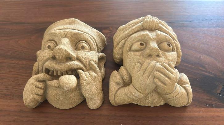 2 Bodleian Library beeldjes, Rudeness en Tread, Verzamelen, Beelden en Beeldjes, Zo goed als nieuw, Overige typen, Ophalen of Verzenden