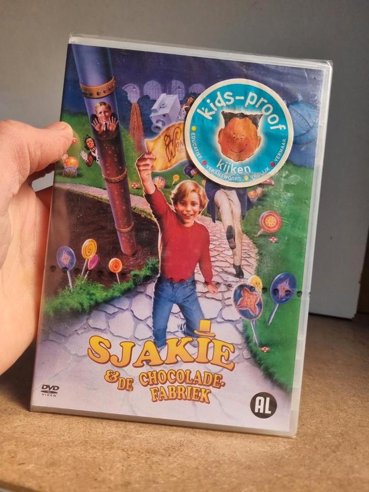 Sjakie en de Chocoladefabriek DVD - Kids-proof!, Cd's en Dvd's, Dvd's | Kinderen en Jeugd, Gebruikt, Film, Avontuur, Alle leeftijden