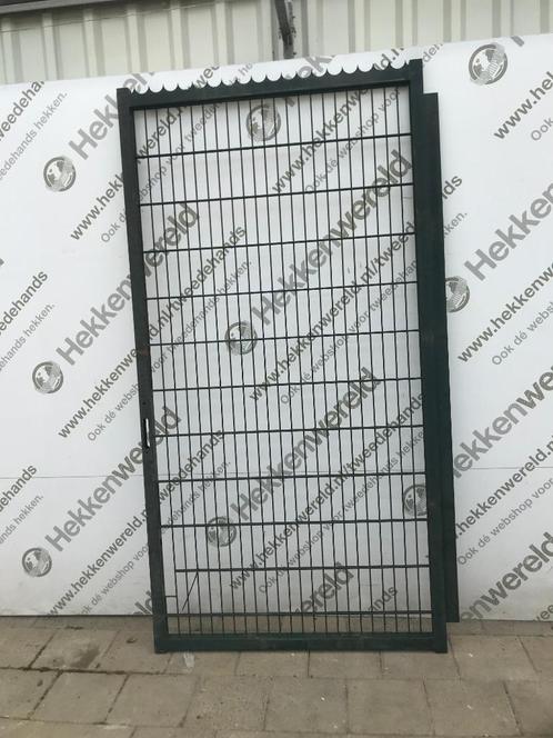 Loopdeur, Tuin en Terras, Tuinhekken en Hekwerk, Gebruikt, Dubbelstaafmat hekwerk, IJzer, Ophalen of Verzenden